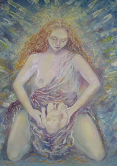 Maternità - Olio su Tela 50x70