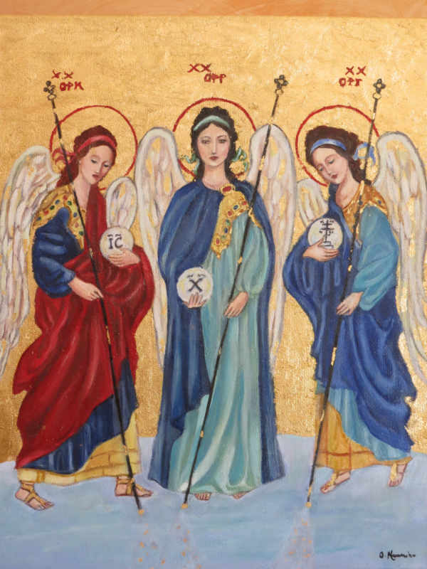 Arcangeli (olio su tela 30x 40)