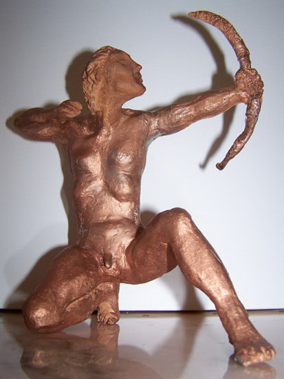 Arciere - Terracotta Trattata H. 25 cm